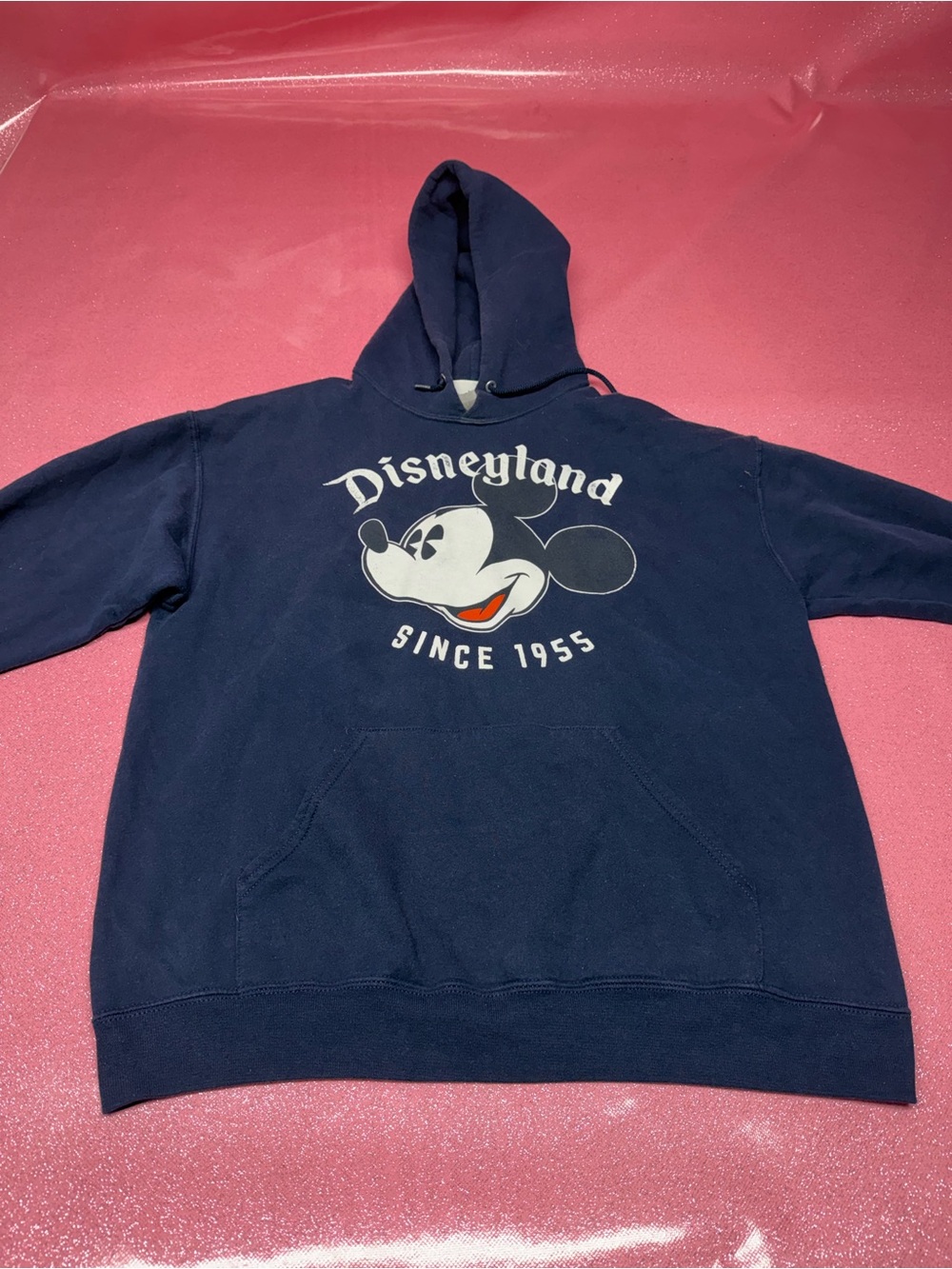 Disney Navy Crewneck Mickey Graphic Sweatshirt - Men